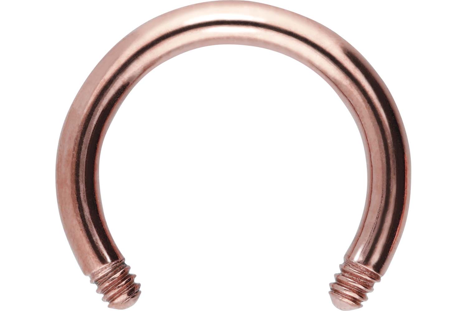 Chirurgenstahl Hufeisenring Piercing ohne Kugeln
